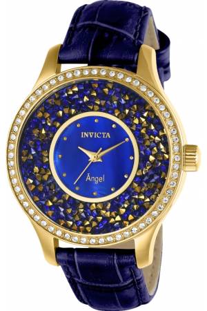 Invicta angel watch leather band deals